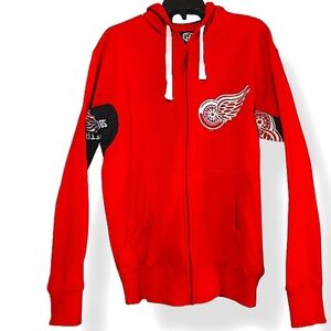 Men's Detroit Red Wings Full-Zip, 2 Pocket, Drawstring Hoodie